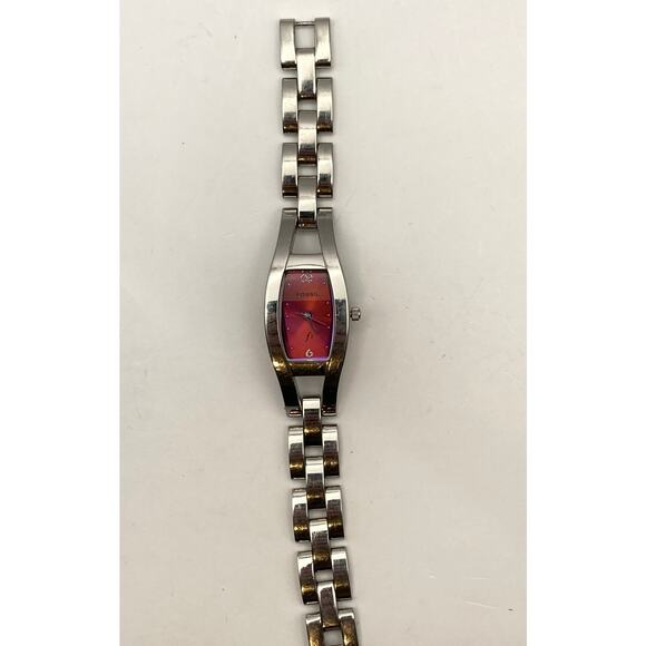 Fossil F2 Womens Watch 19mm Purple/ Blue-New Battery - Wrist Size 4.75-5 WR 30m - Picture 6 of 11